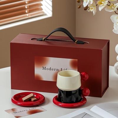 Modern Housewife Ceramic Coffee Cup and Saucer Set