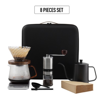 Outdoor travel camping hand brewed coffee set gift box