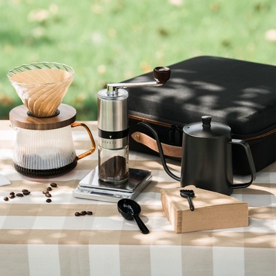 Outdoor travel camping hand brewed coffee set gift box